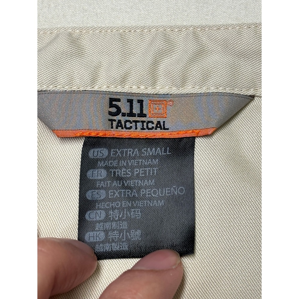 5.11 Tactical Womens Lyocell Tencel Button Down Shirt Tan XS 62380-3 - Picture 4 of 9